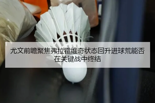 尤文前瞻聚焦弗拉霍维奇状态回升进球荒能否在关键战中终结
